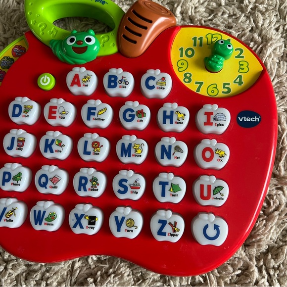 VTech Alphabet Apple ABC Learning Toy Preschool Toy Teaching Home School Letters - Picture 3 of 6